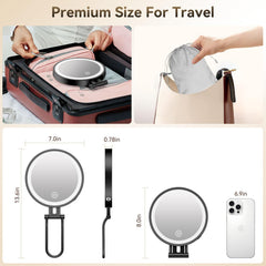 IMIKONA 20x magnifying mirror detail for precise eyeliner application