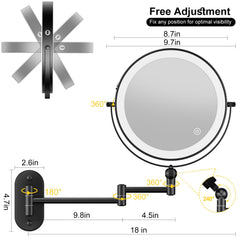 IMIKONA double-sided magnification highlights 1x and 10x views for precise detailing.