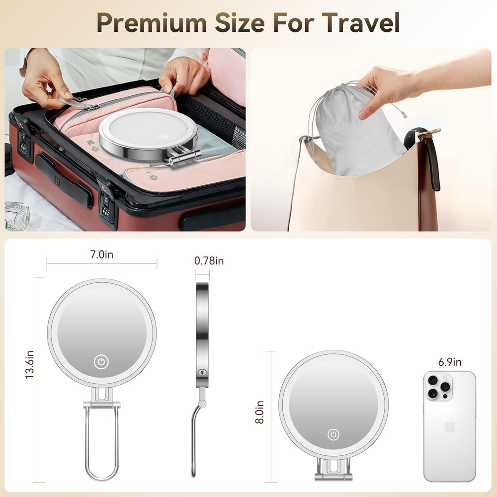 IMIKONA-gift-idea-vanity-mirror: ideal present for makeup lovers and travelers.