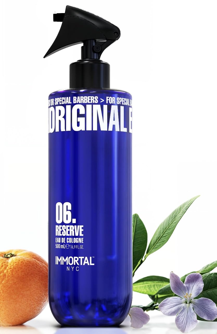 Immortal NYC Reserve 06 bottle-front with refined post-shave fragrance presentation