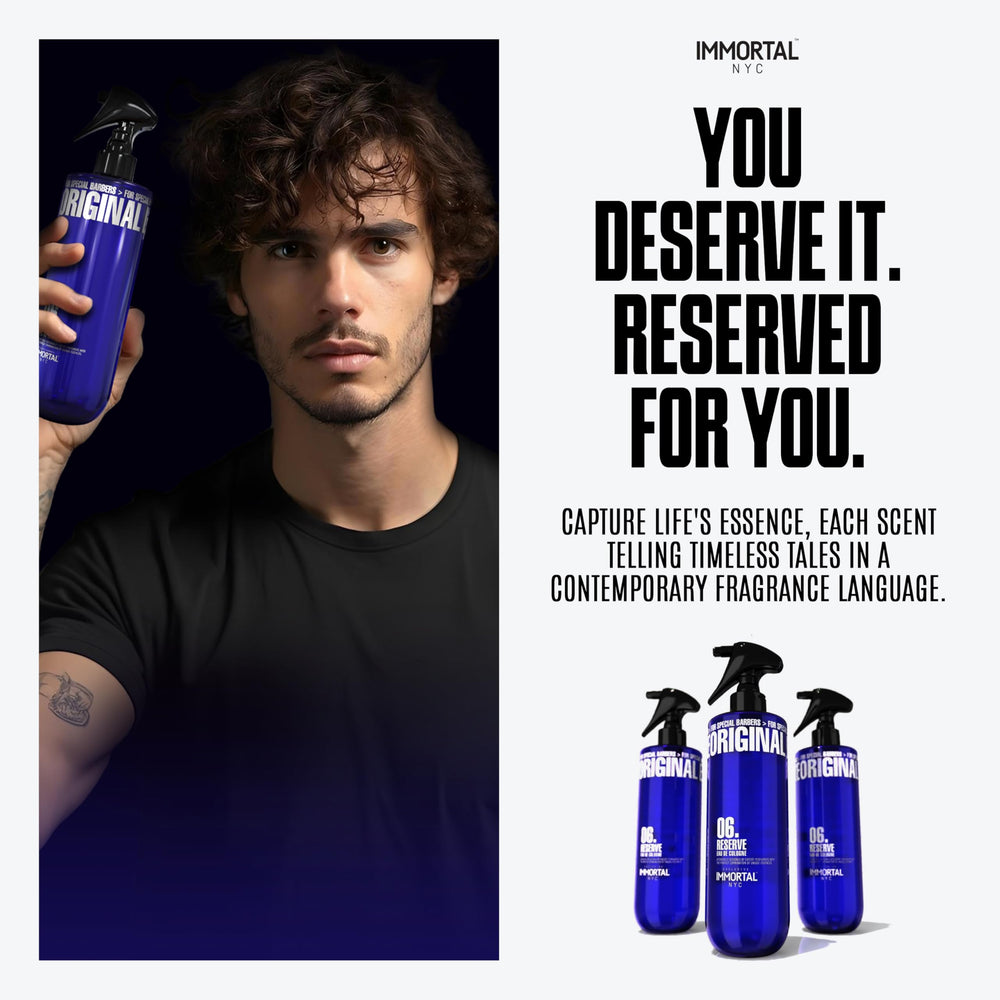 Immortal NYC Reserve 06 moisturizing-formula supports comfortable post-shave skin