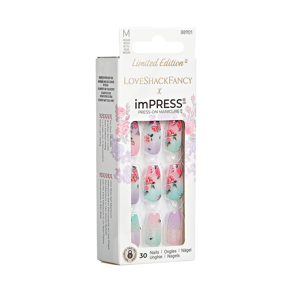 imPRESS Lilac Crush nails close-up highlighting glossy purple finish