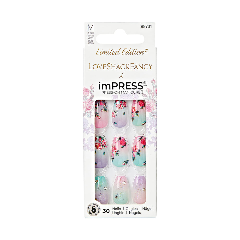 imPRESS Lilac Crush nails full set in coffin shape for stylish all-day wear