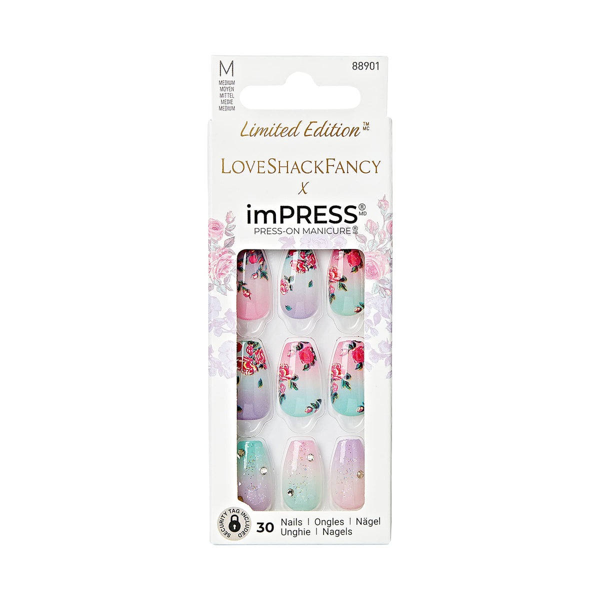 imPRESS Lilac Crush nails full set in coffin shape for stylish all-day wear