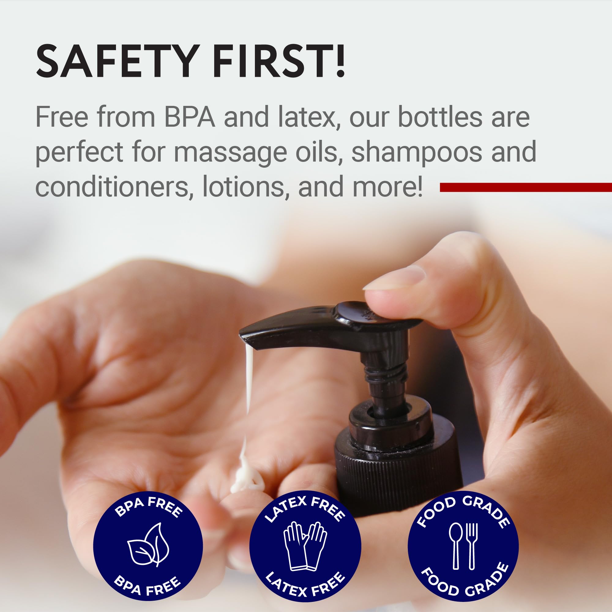 IMPRESA 8oz bottle, dishwasher-safe top rack for quick, hygienic cleaning between uses.
