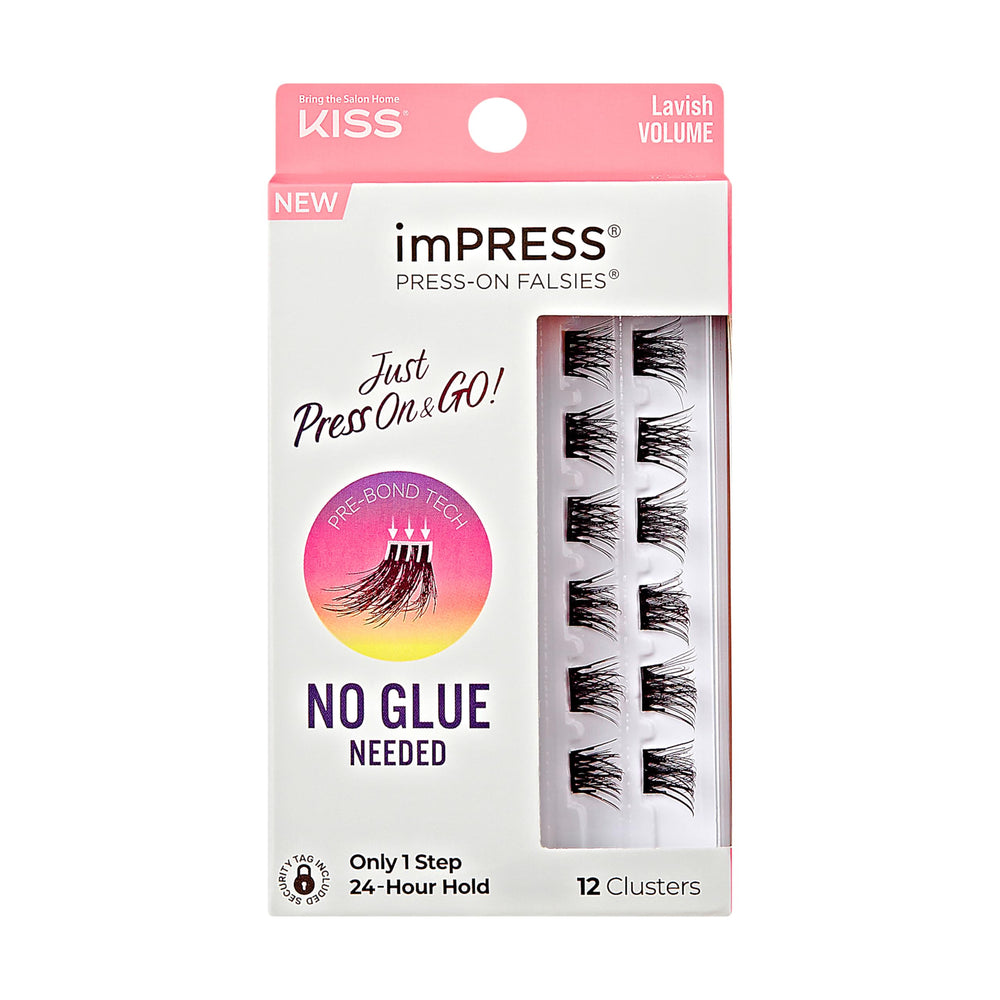 imPRESS Falsies 12-clusters-per-pack highlight easy quantity per pack