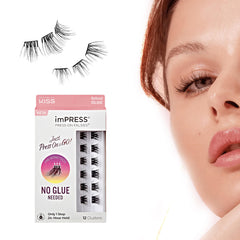 imPRESS Falsies 12mm lavish lash clusters close-up for quick glam without glue