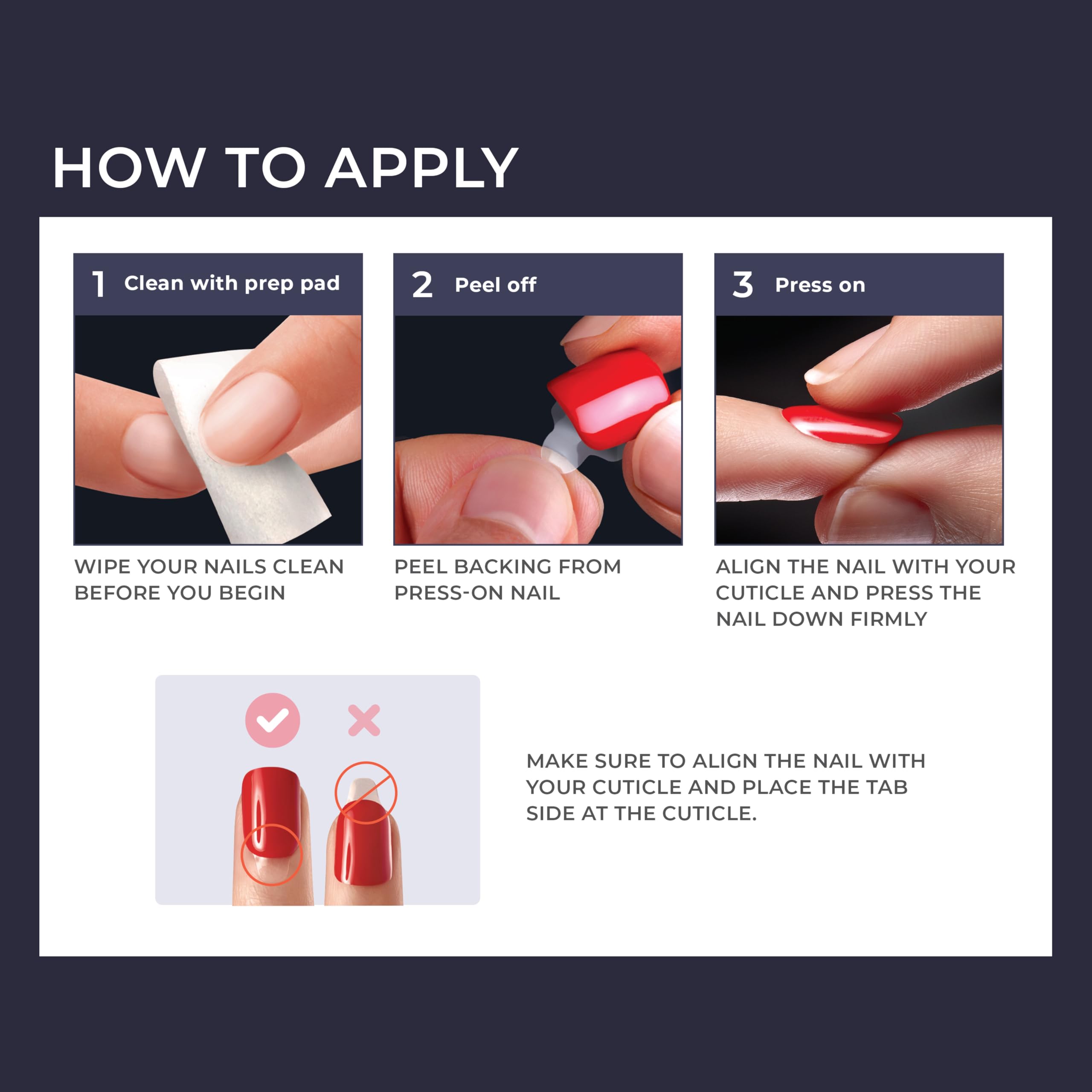 imPRESS No Glue Mani All I Want purple coffin nails shown on hand for daily wear.