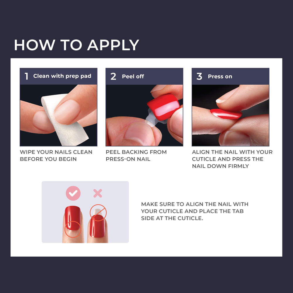 imPRESS No Glue Mani All I Want purple coffin nails shown on hand for daily wear.