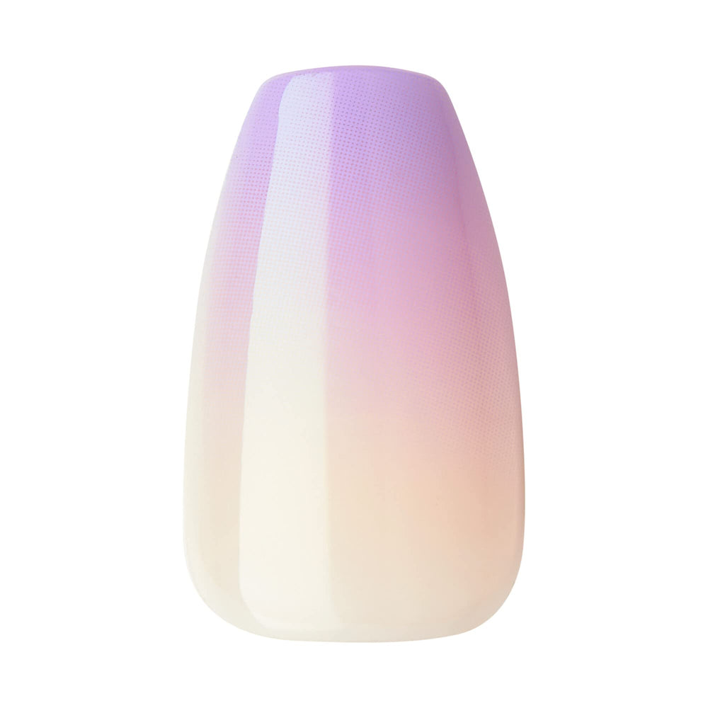 imPRESS No Glue Mani All I Want purple coffin nails prep pad for nail prep.