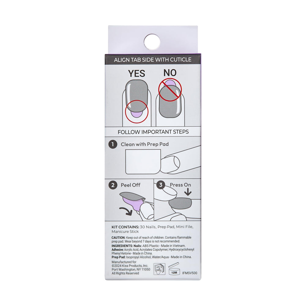 imPRESS short oval nails designed for comfortable everyday wear.