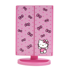Impressions Vanity Hello Kitty Pink A Dot Trifold mirror 2x 3x magnification close-up for detail work