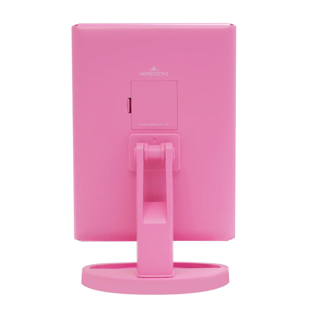 Impressions Vanity Hello Kitty Pink A Dot Trifold mirror catchall tray organizing cosmetics and accessories