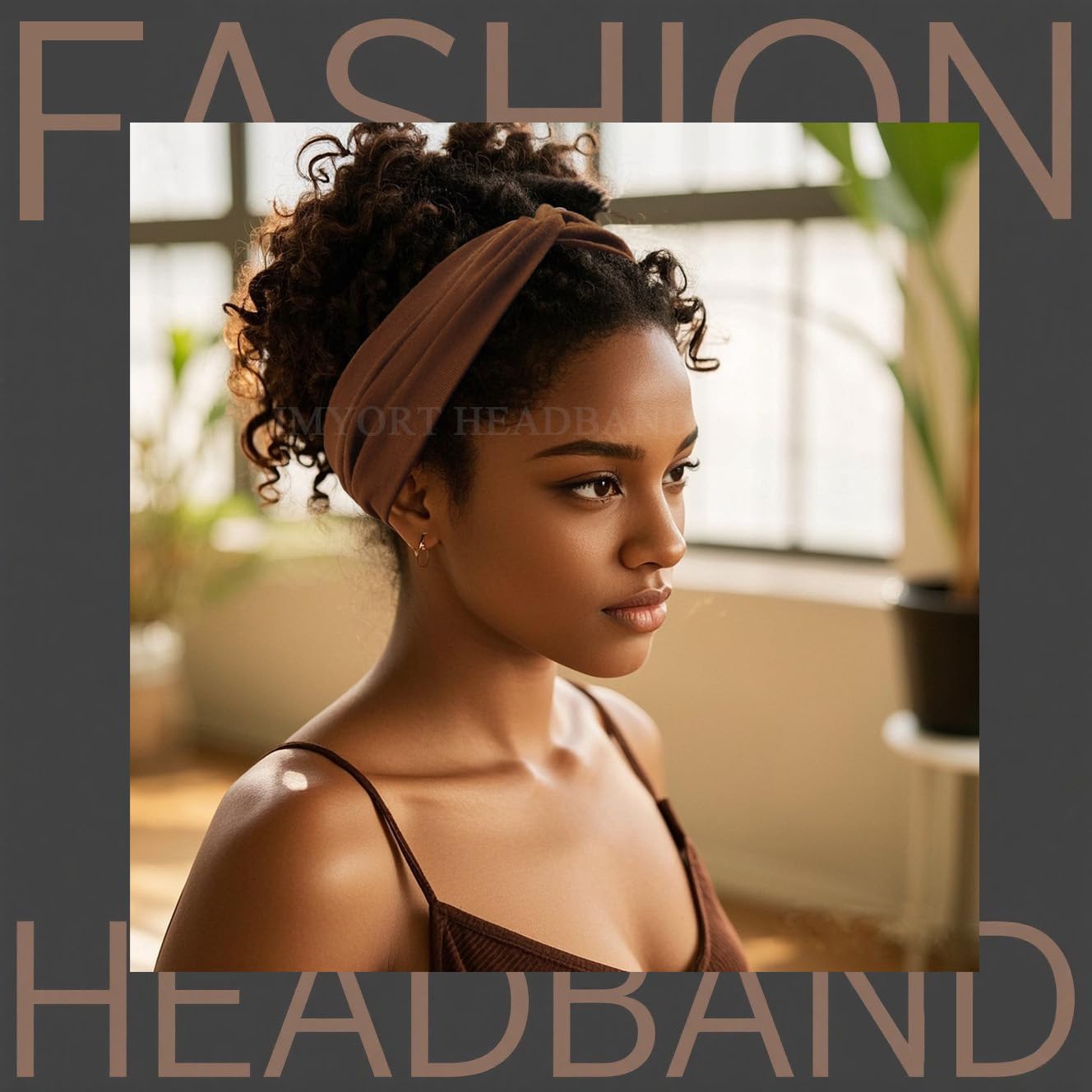 IMYORT daily-makeup routine headband keeps hair away for smoother makeup application.