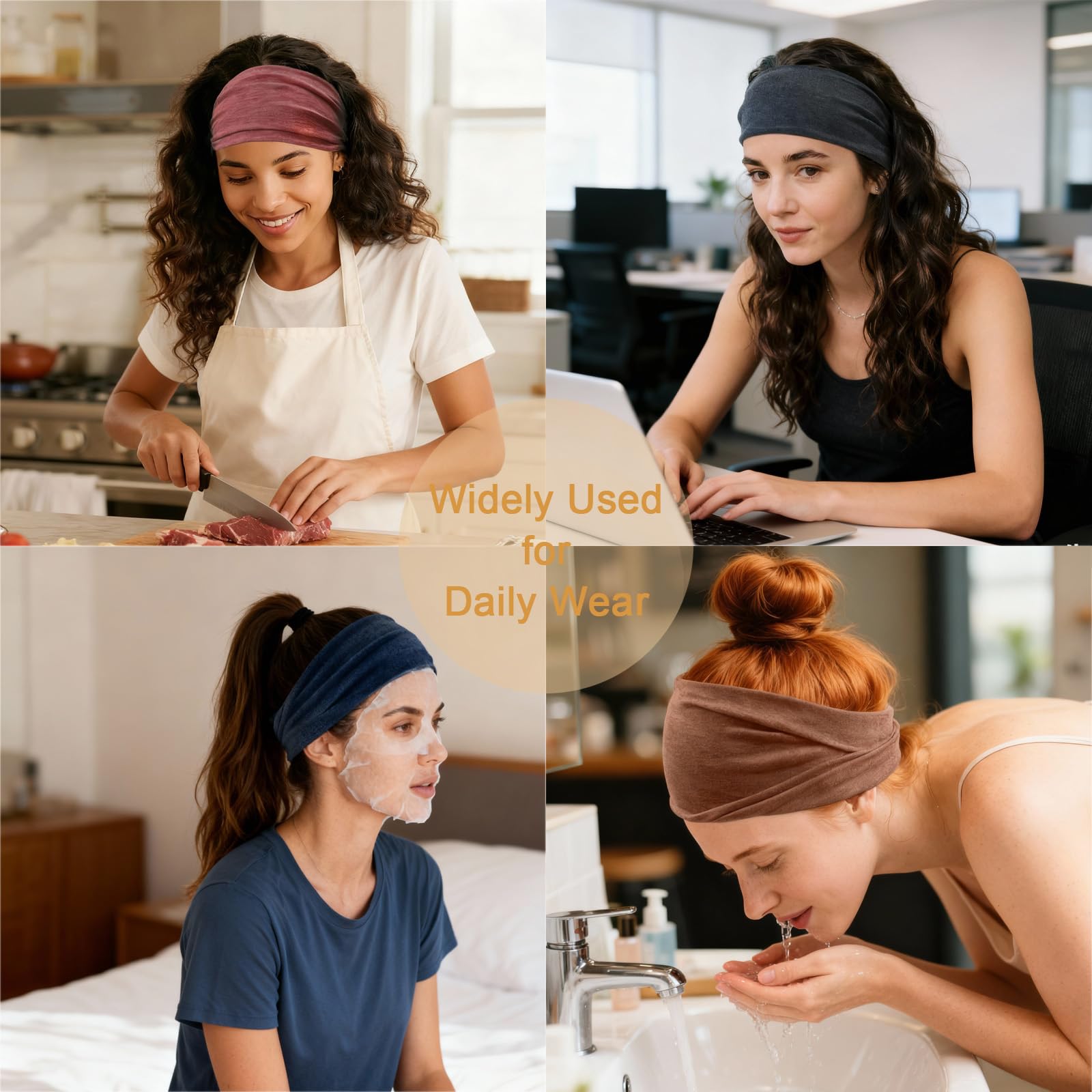 IMYORT headbands easy-care machine wash cold and air dry to maintain elasticity