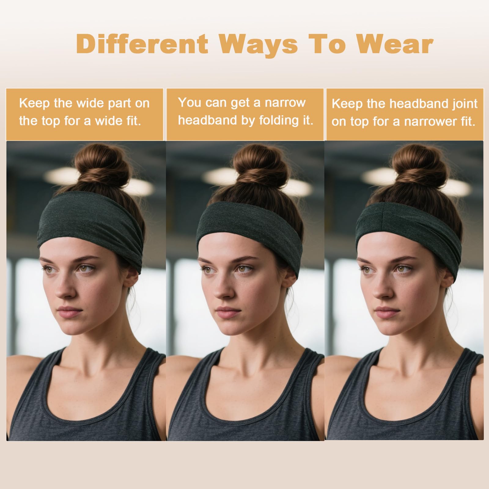 IMYORT wide headbands no-slip fit holds hair without pulling or slipping
