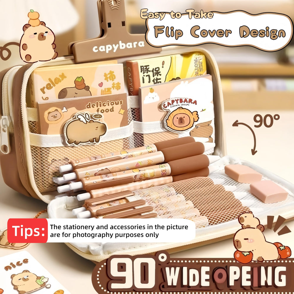 IN Chenthy Capybara pencil case kit pendant; adds charm while keeping essentials handy.