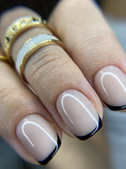 IN.HYPE builder gel beige-7 nails swatch shows full coverage camouflaging imperfections.