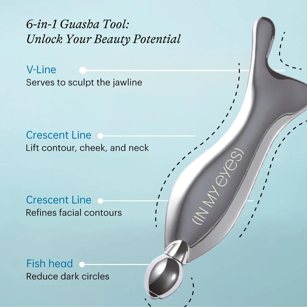 In My Eyes Gua Sha uses zamak zinc alloy and stainless steel for durability