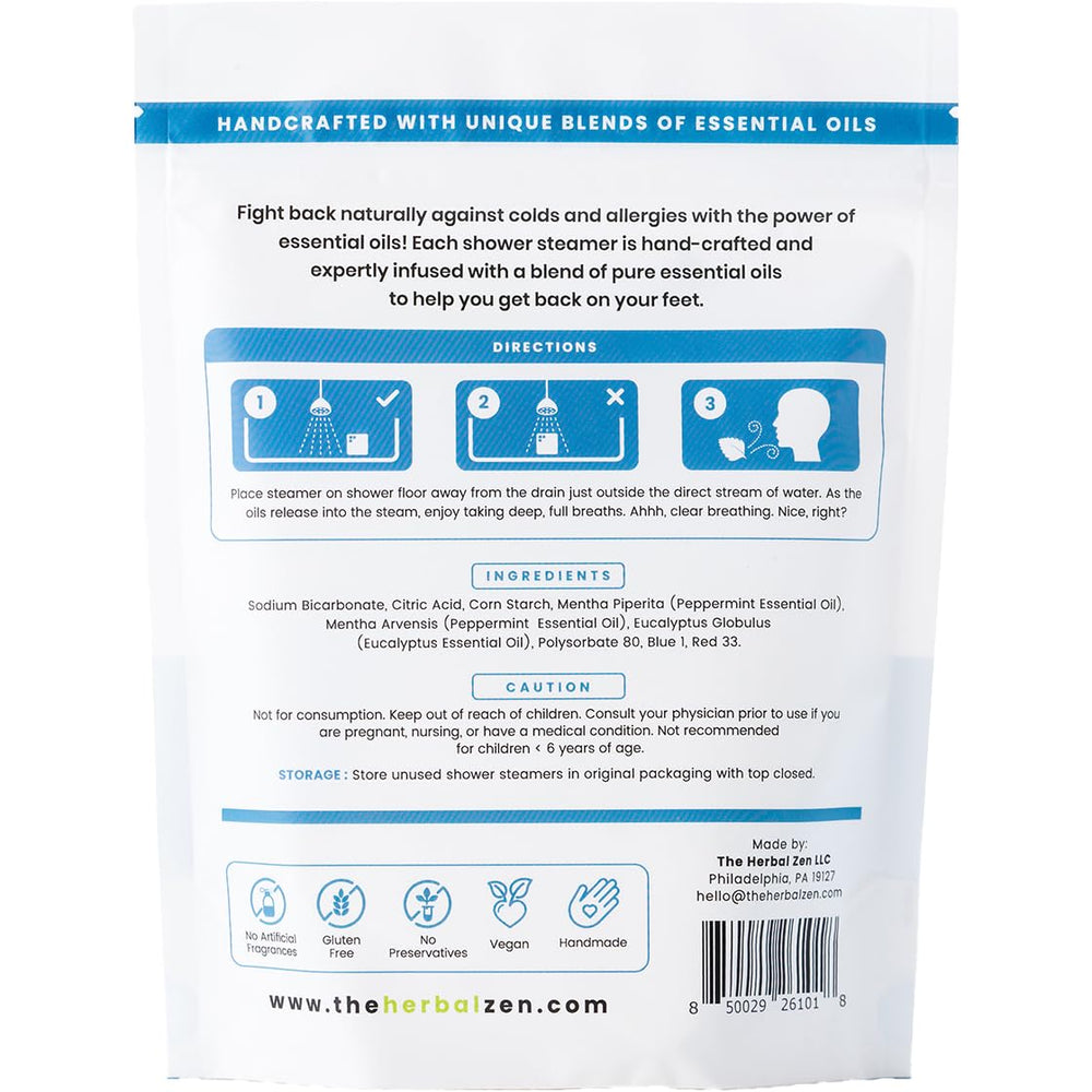 In-shower setup with steamers showing easy-use and spa-at-home convenience.