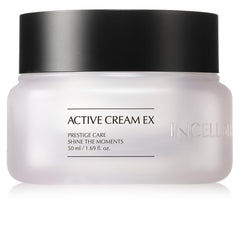 incellderm active cream bottle showing hydration-boosting formula for all skin types