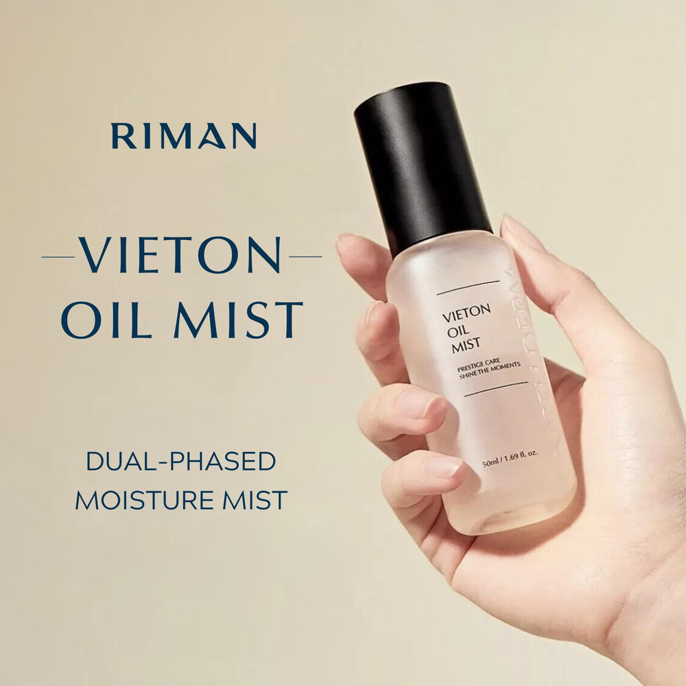 INCELLDERM Riman Vieton Oil Mist korean-skincare-innovation highlighted in lifestyle shot