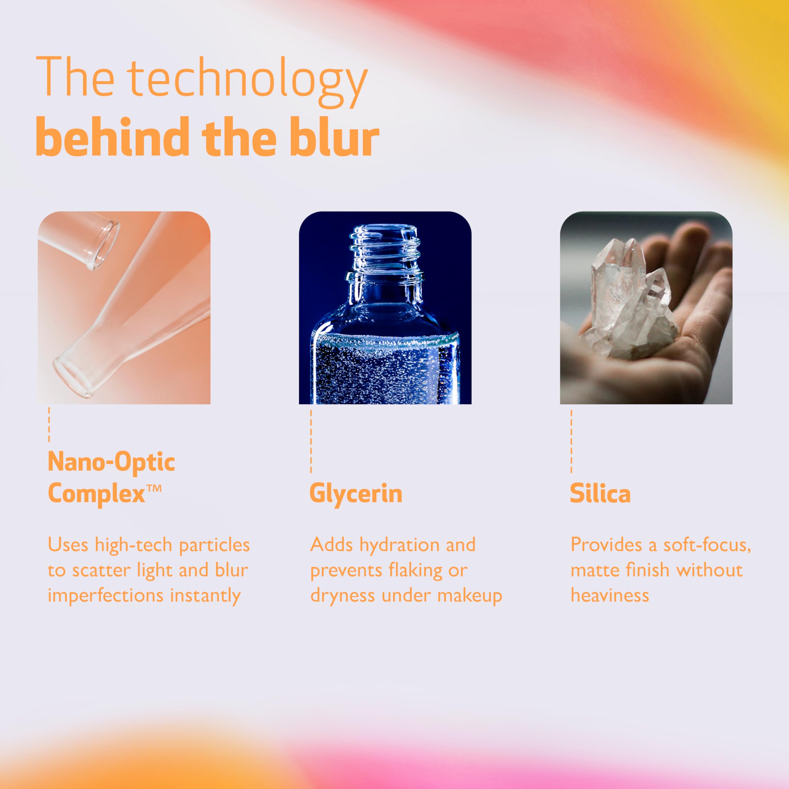Indeed Nanoblur under-makeup blur effect helps makeup stay put with a seamless blur.
