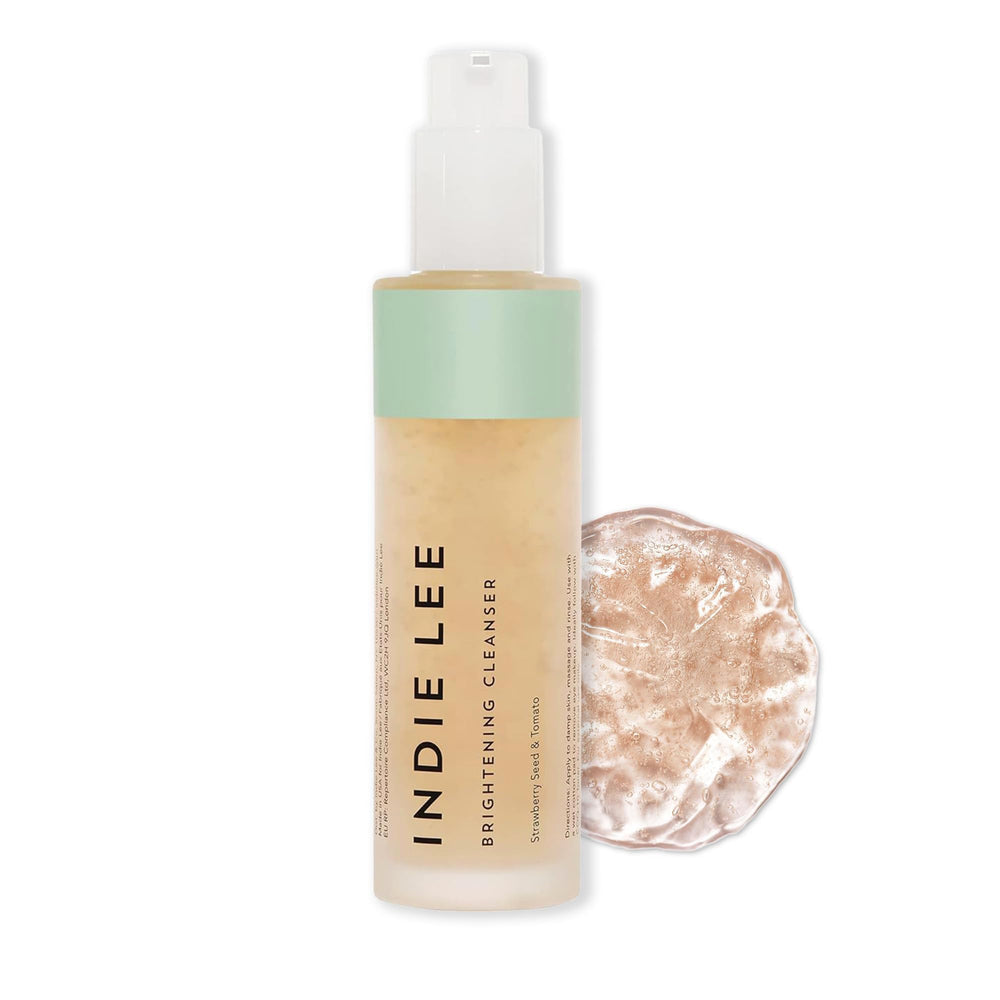 Indie Lee Brightening Cleanser bottle-front daily hydrating cleanse.