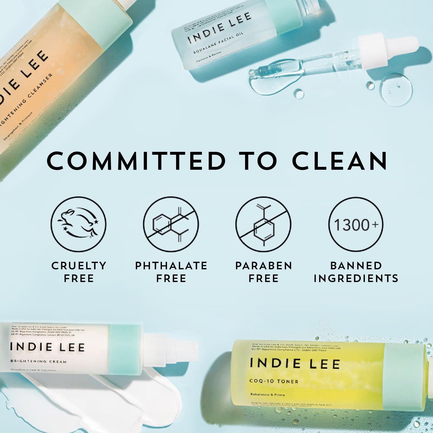 Indie Lee Purifying Face Wash jasmine petals on packaging