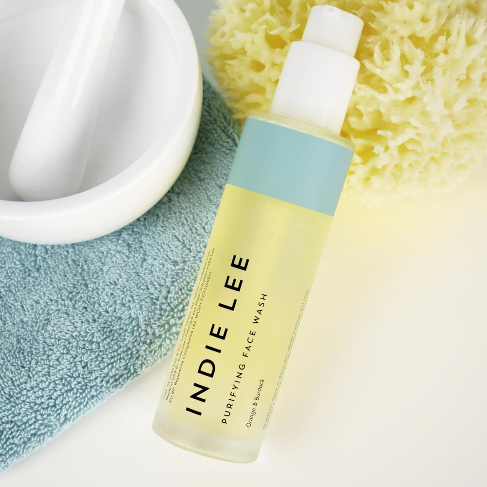 Indie Lee Purifying Face Wash lavender essence suggests calming aroma