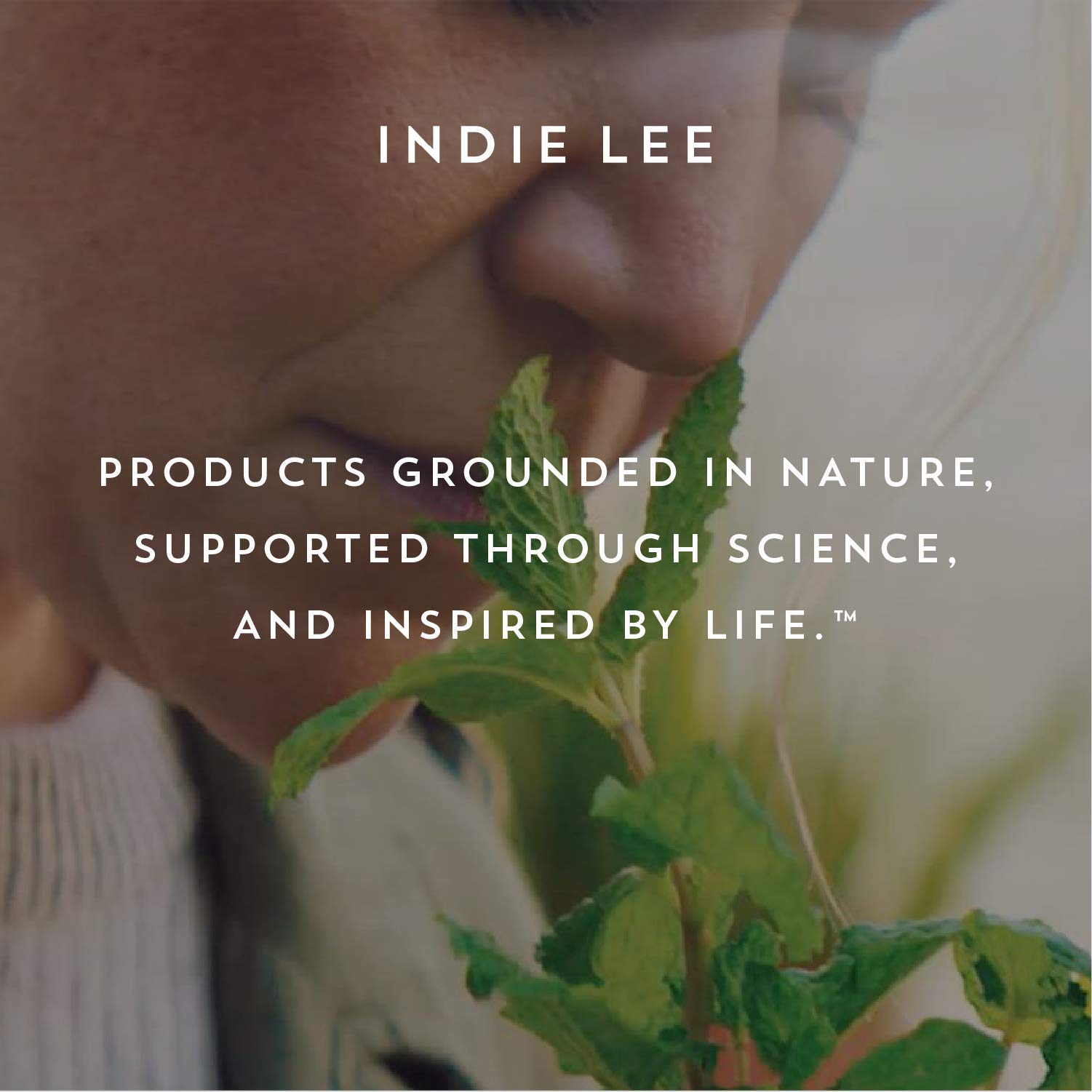 Indie Lee Purifying Face Wash makeup removal action demonstrating cleansing