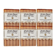 Indigo Wild goats milk soap bar frankincense myrrh closeup for calming spa-like lather