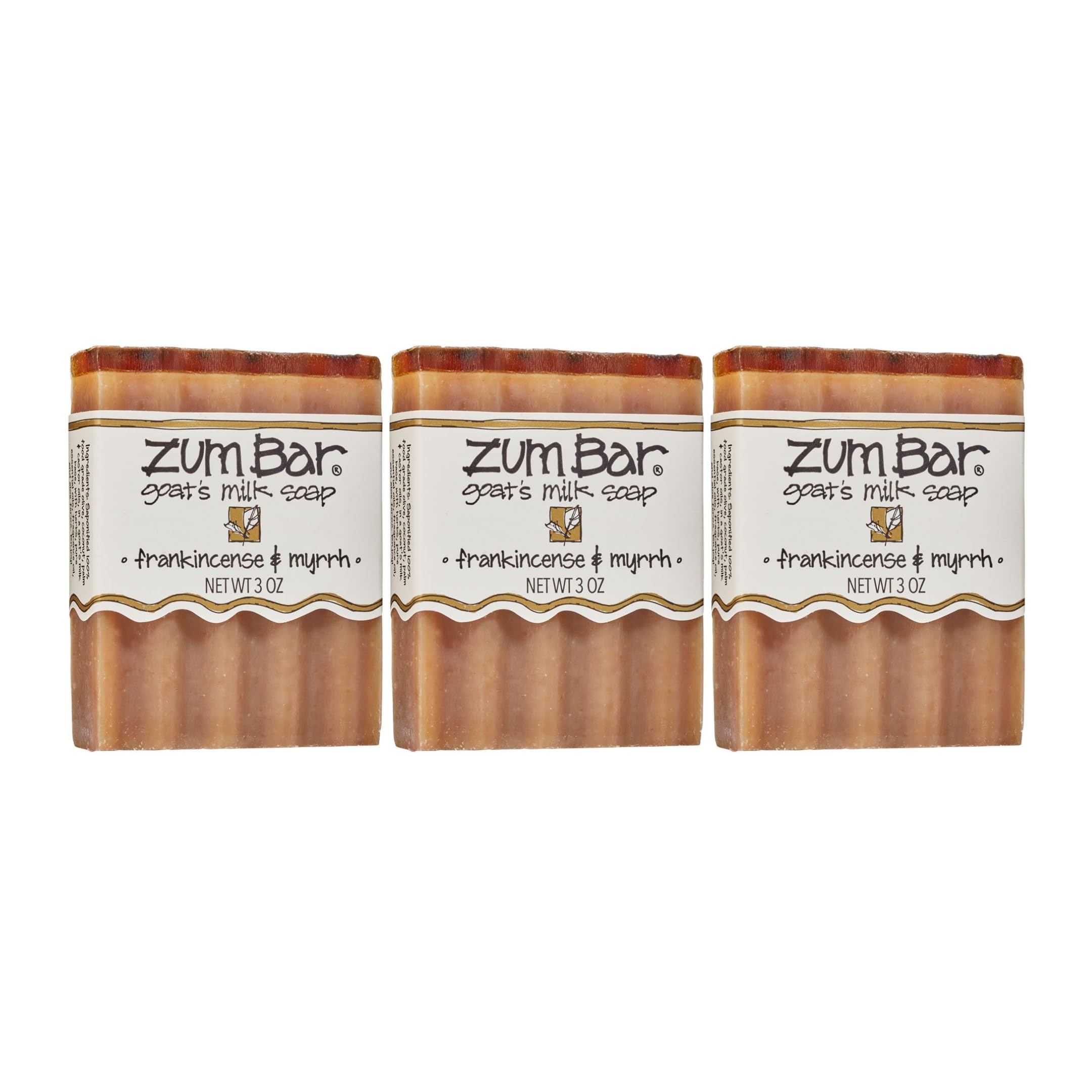 Indigo Wild Zum goat milk soap bar with frankincense and myrrh for soothing skin