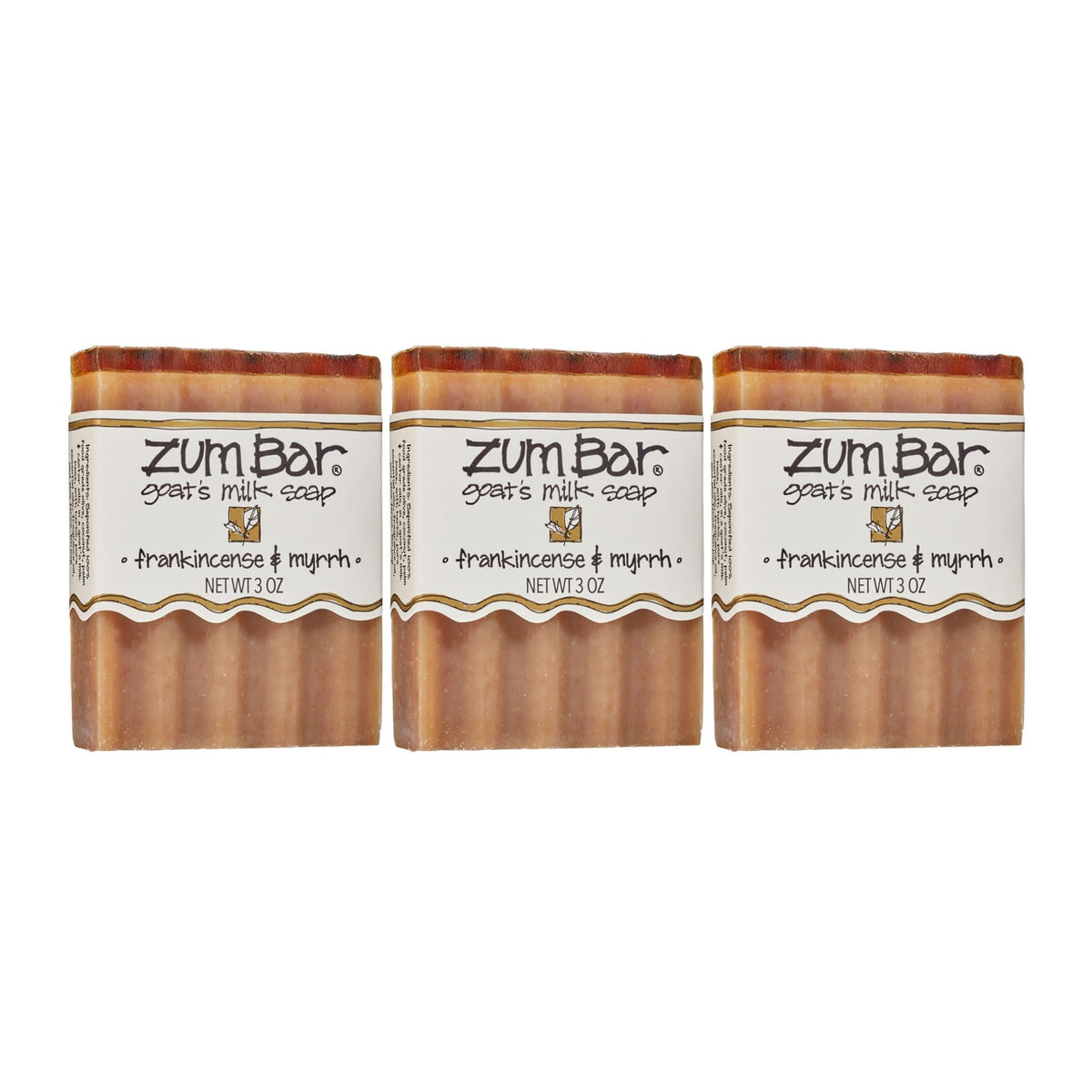 Indigo Wild Zum goat milk soap bar with frankincense and myrrh for soothing skin