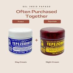 Indio Papago Tepezcohuite ingredient closeup highlighting natural skin renewal.