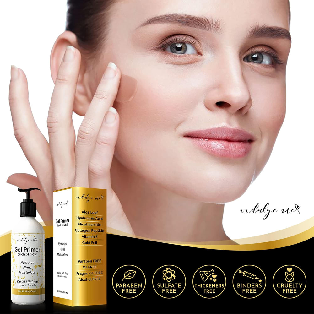 IndulgeMe Conductive Gel application on palm enables smooth pre-treatment primer for devices.