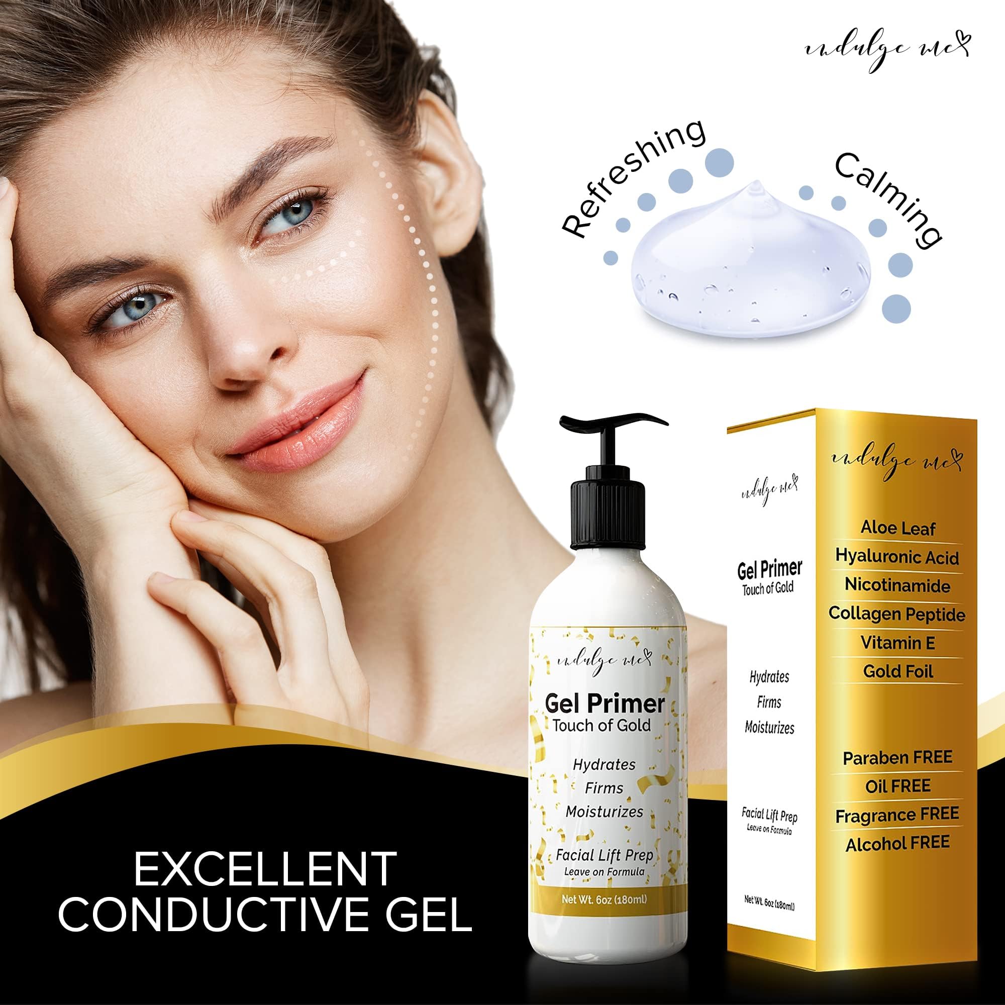 IndulgeMe Conductive Gel texture swatch shows smooth, non-sticky feel.