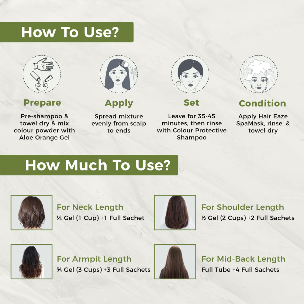 Indus Valley Black 1.0 label highlights PPD-free and paraben-free formula