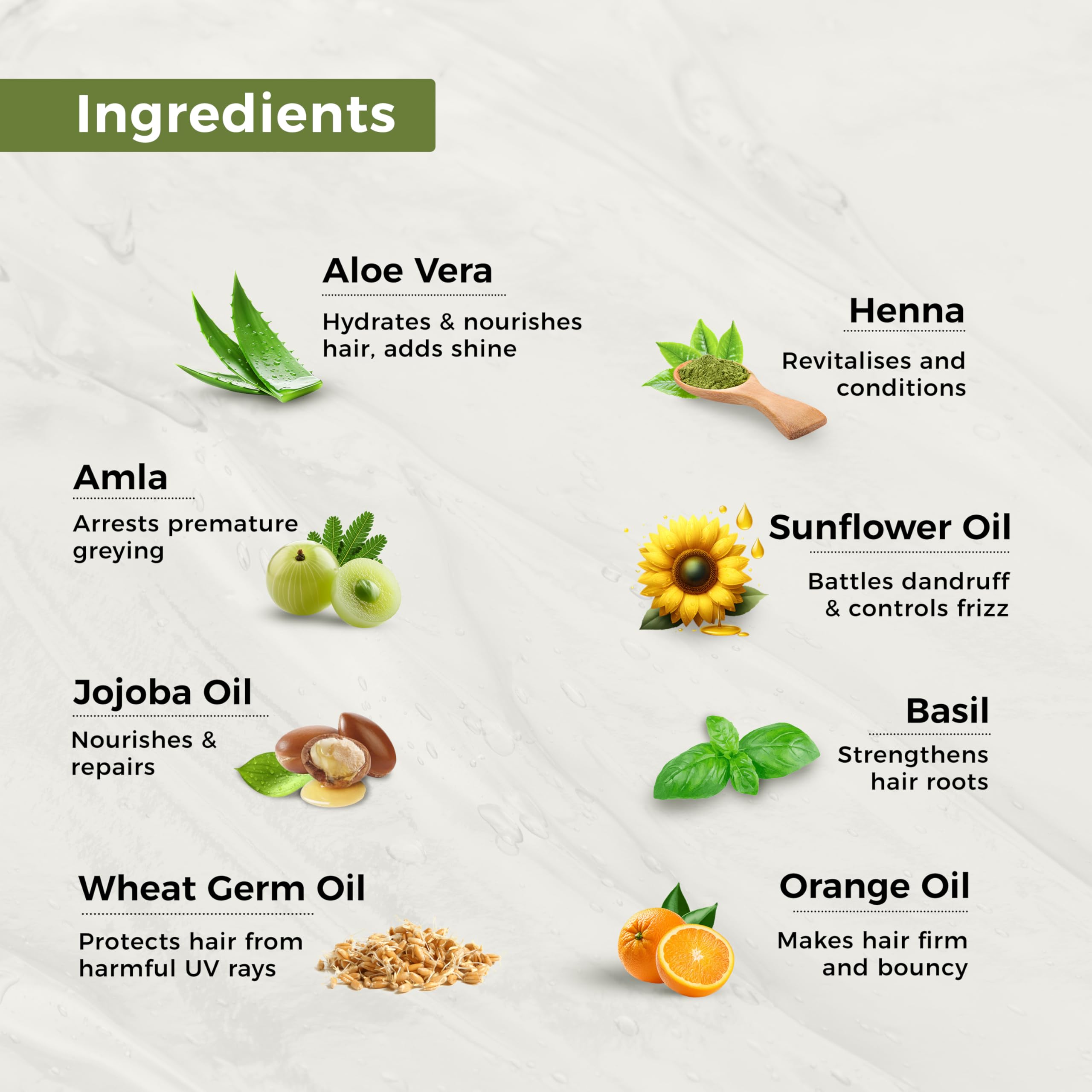 Indus Valley hair color box and ingredients list emphasizing organic herbs.