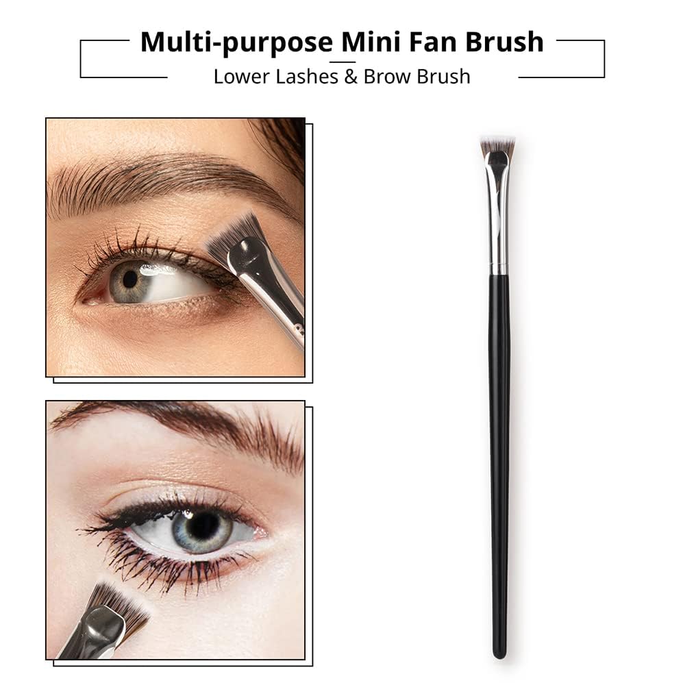 INENK mascara fan brush fan-shape for even mascara layer