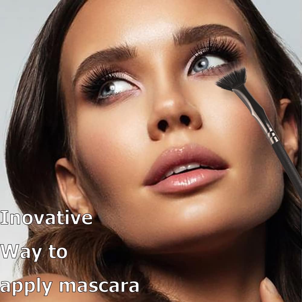 INENK mascara fan brush lower lashes delivers clean coverage