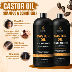 INFINA ESSENTIALS Castor Oil Shampoo lather close up highlights gentle cleansing
