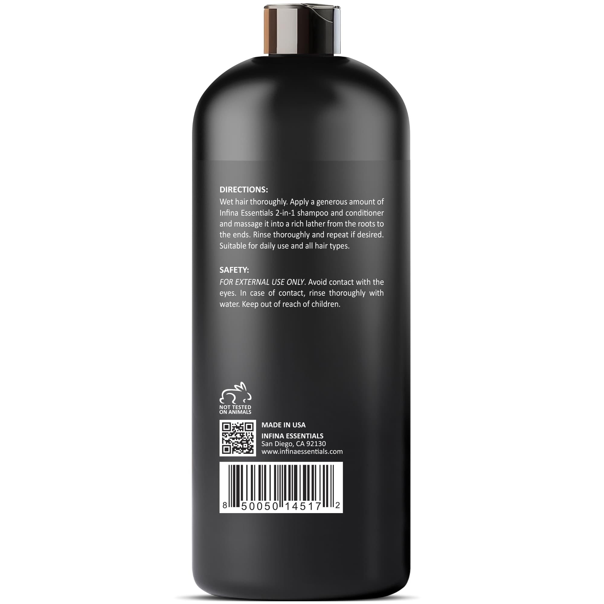 INFINA ESSENTIALS rich-foam-shower image indicating easy lather