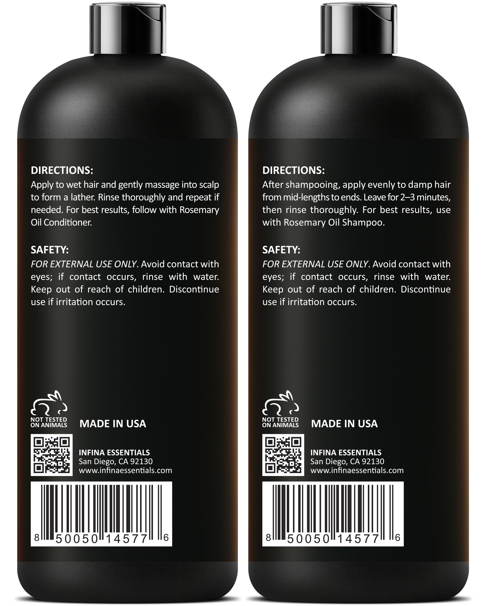 INFINA ESSENTIALS rosemary oil set packaging shown for gifting or routine