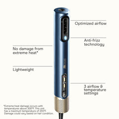 INFINITI PRO by CONAIR DigitalAIRE smoothing comb attachment for frizz control and sleek results.