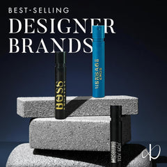 Infinite Scents designer fragrance vials highlight premium scents for daily wear