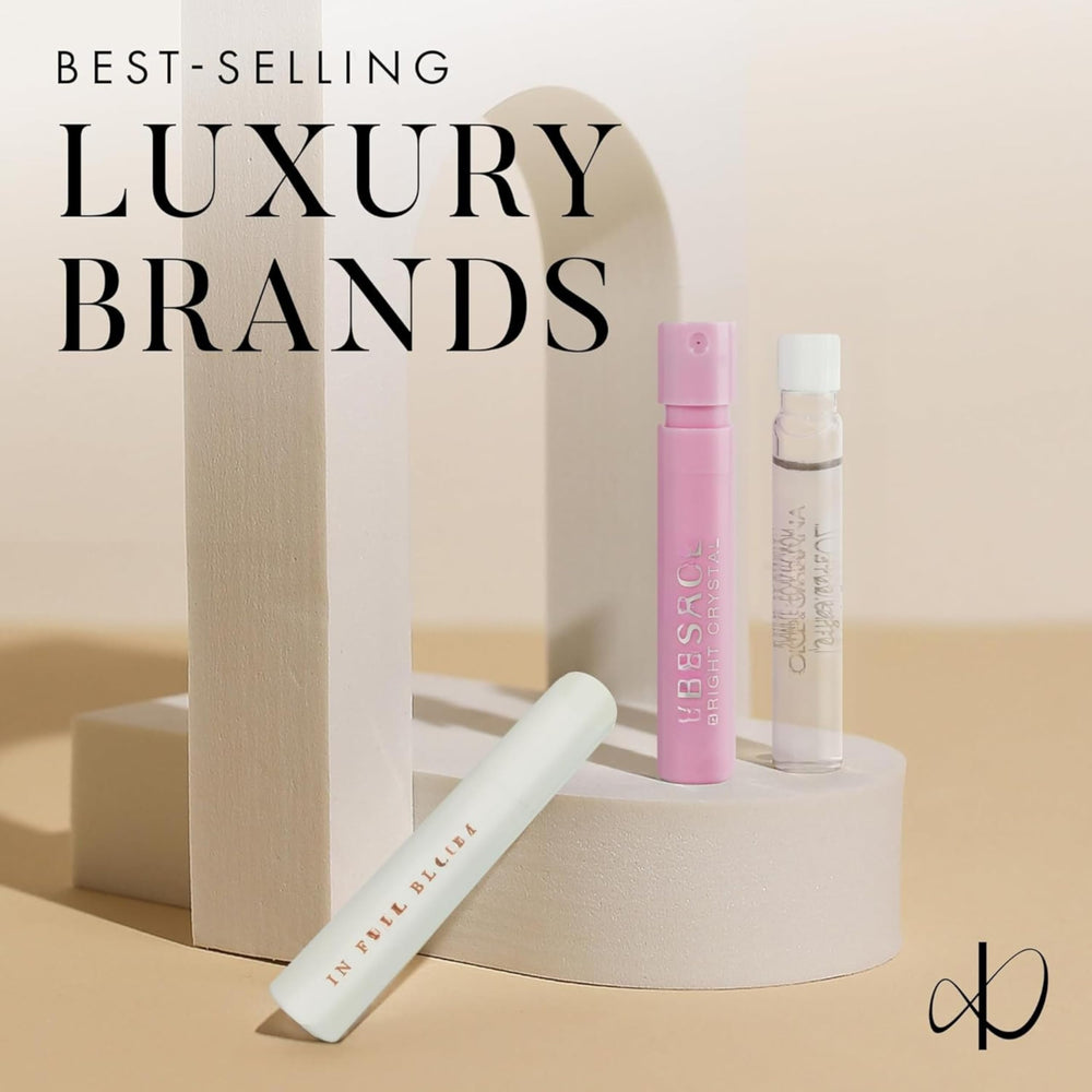 Infinite Scents travel fragrance vials compact — convenient on-the-go scent checks for busy days.