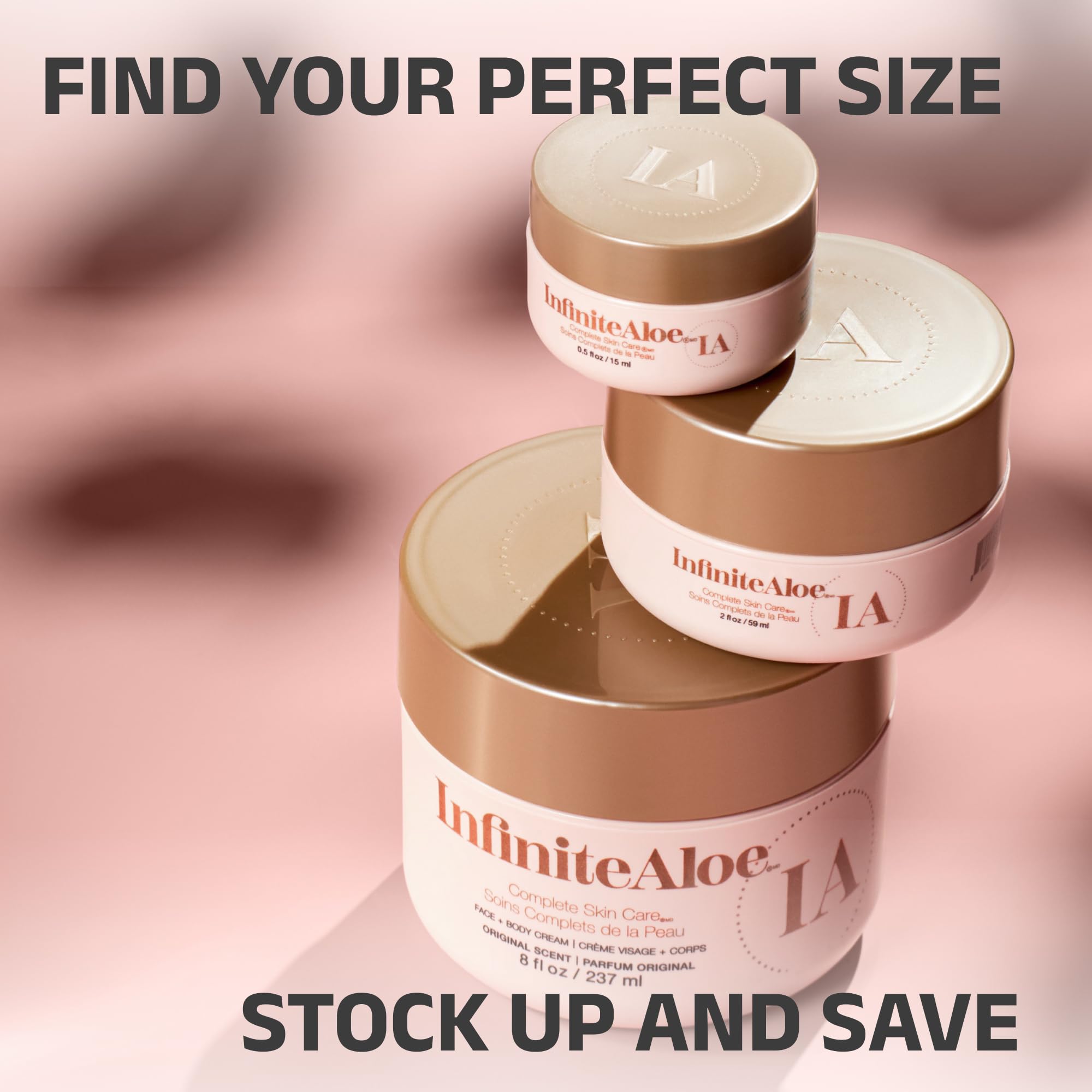InfiniteAloe sensitive-skin formula image emphasizes gentle hydration and comfort.