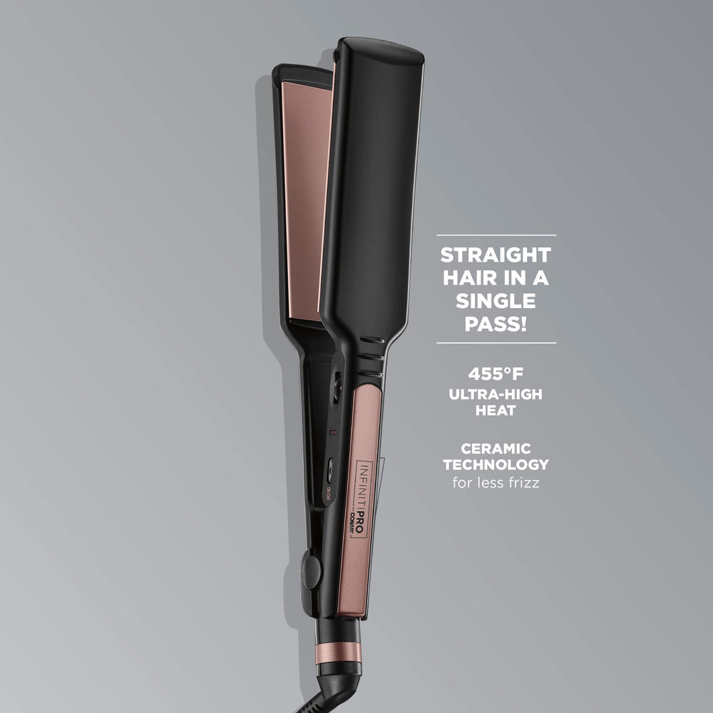 INFINITIPRO BY CONAIR advanced-heat-technology delivers steady heat up to 455°F.
