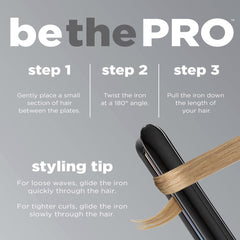 INFINITIPRO by Conair rainbow titanium flat iron heat-up to 455F for quick styling
